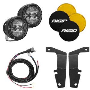 Toyota 4Runner A-Pillar LED Light Kit - Rigid Industries - 360-Series Drive - Black - `10-`20